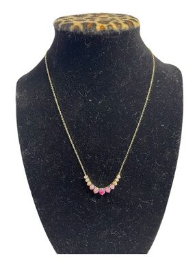 La Kaiser Pink Opal Ombre Cascade Necklace - NWT **